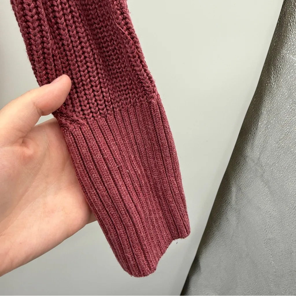 Lululemon Cashlu Sweater Wrap Cardigan in‎ Heathered Mulled Wine Sz S - Image 11