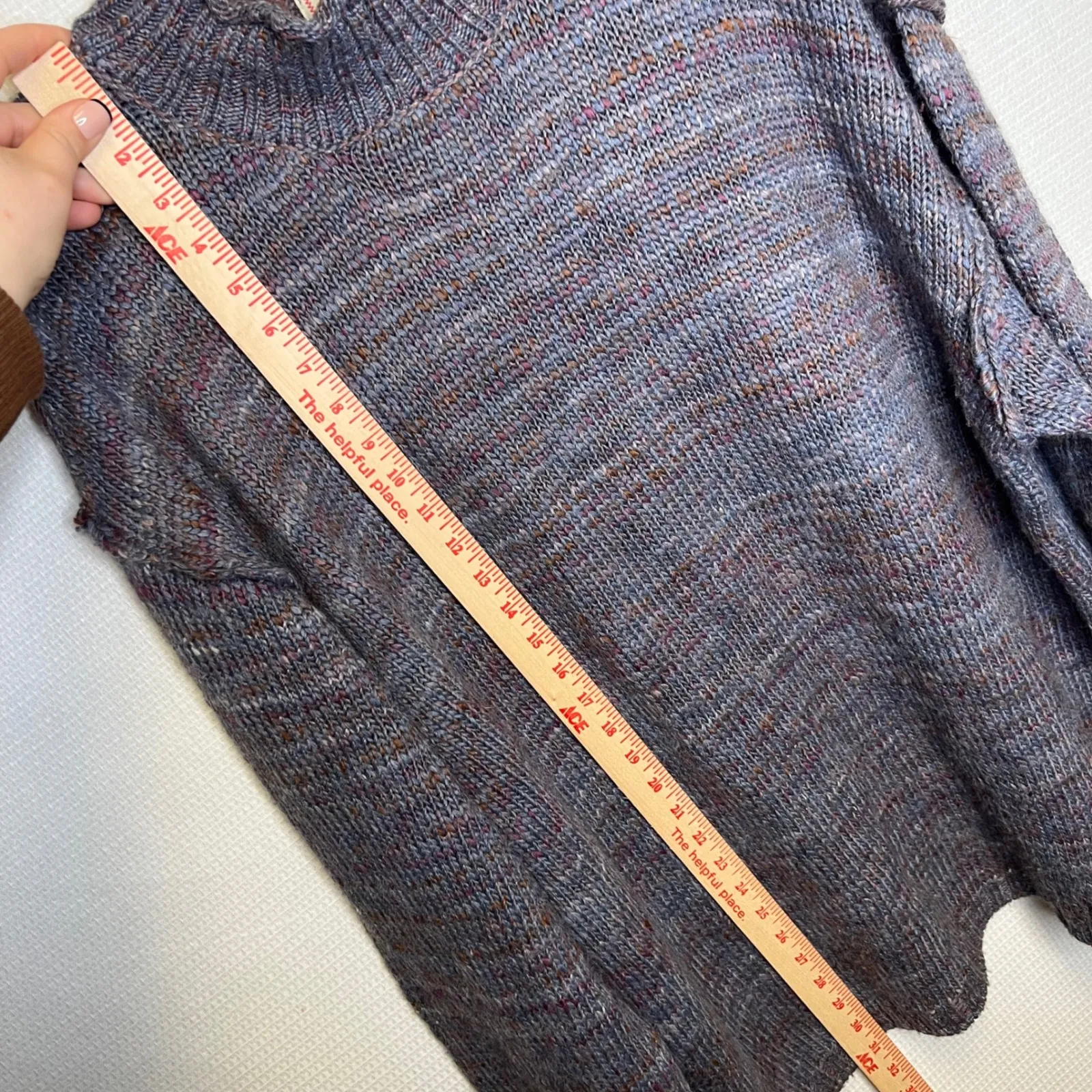 BDG Urban Outfitters Thick Chunky Speckled Mock Neck Sweater Top Womens Large - Image 5