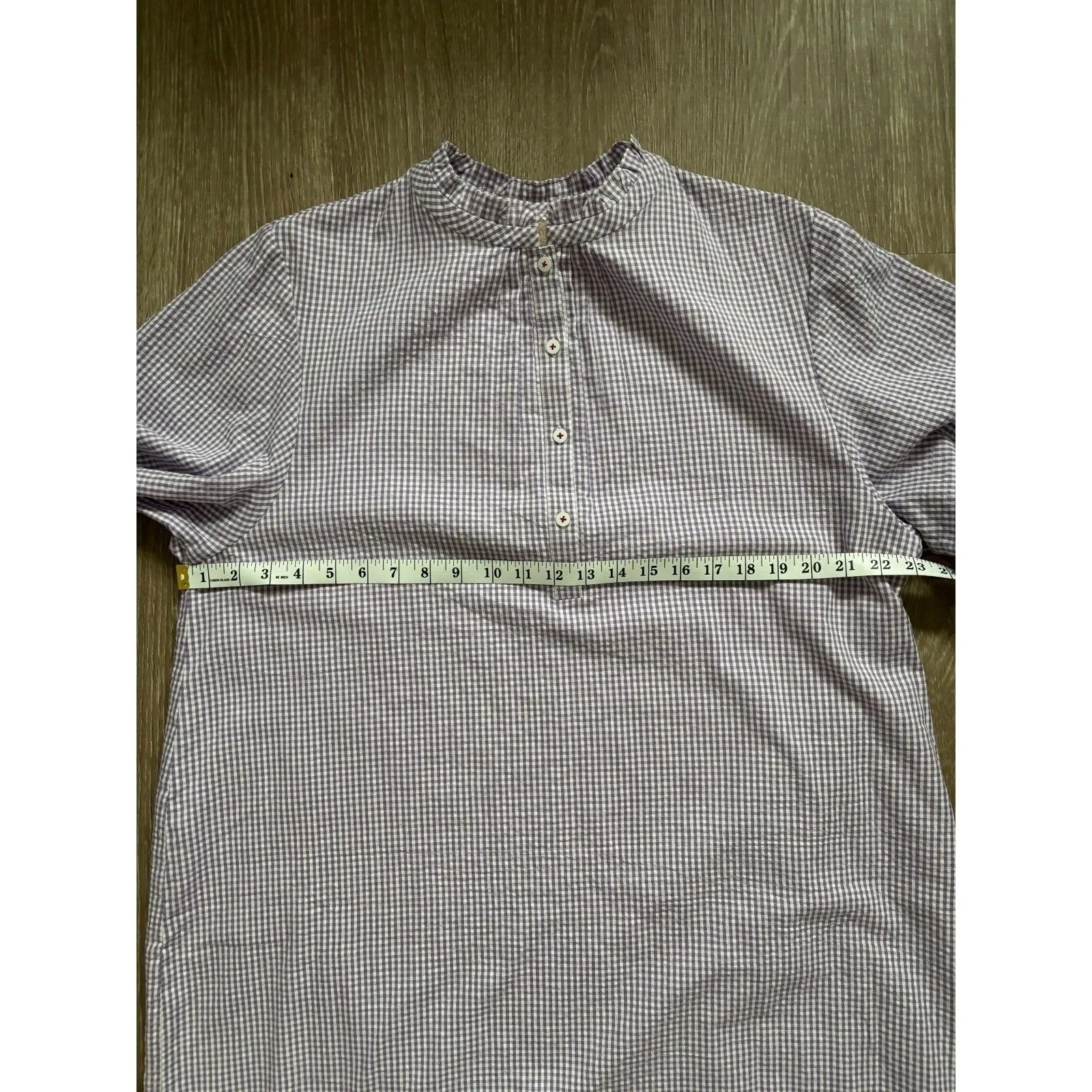 Rungolee Jacqueline Dress Womens XL Purple Gingham Midi Ruffle Cottagecore NWT - Image 9