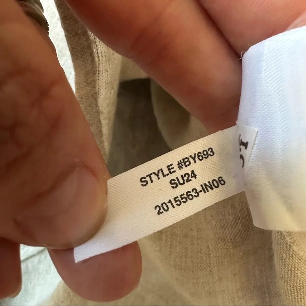 J. Crew Capitaine Shirt in Baird McNutt Irish Linen Button Down Short Sleeves XL - Image 7