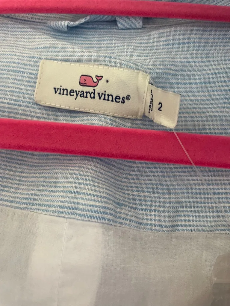 NEW VINEYARD VINES TINY BREEZE SLEEVELESS SHIRT DRESS SIZE 2! - Image 5