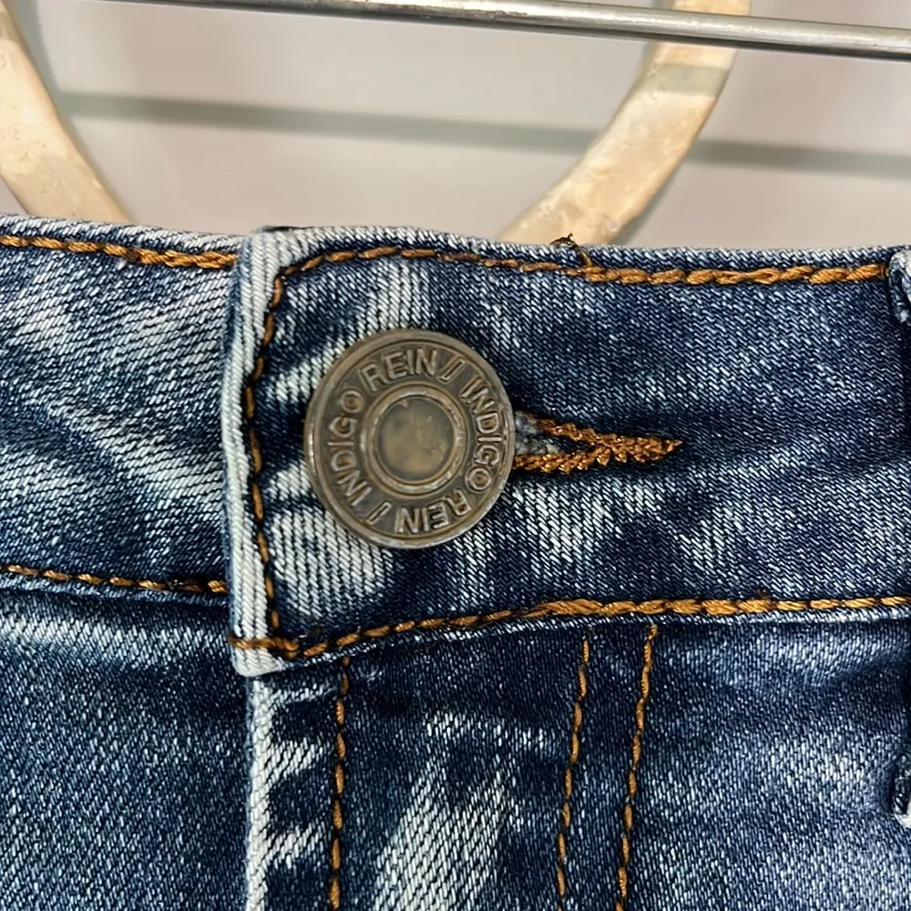 Denim Jean Skirt Indigo Rein Womens Junior 7 - Image 11