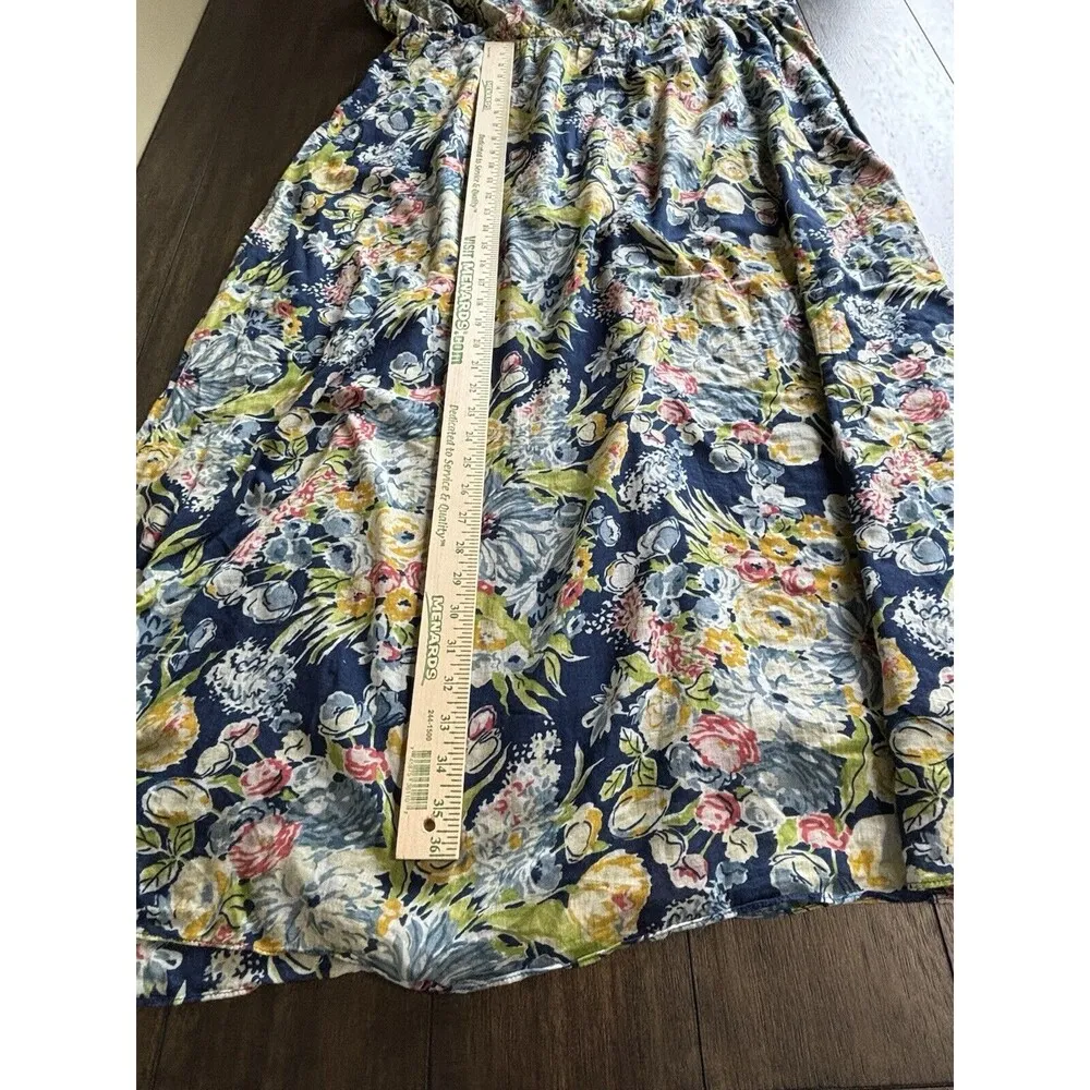 Old Navy XXL Maxi Dress Cottage Core Prairie Multi Floral Tank Cami Style - Image 7