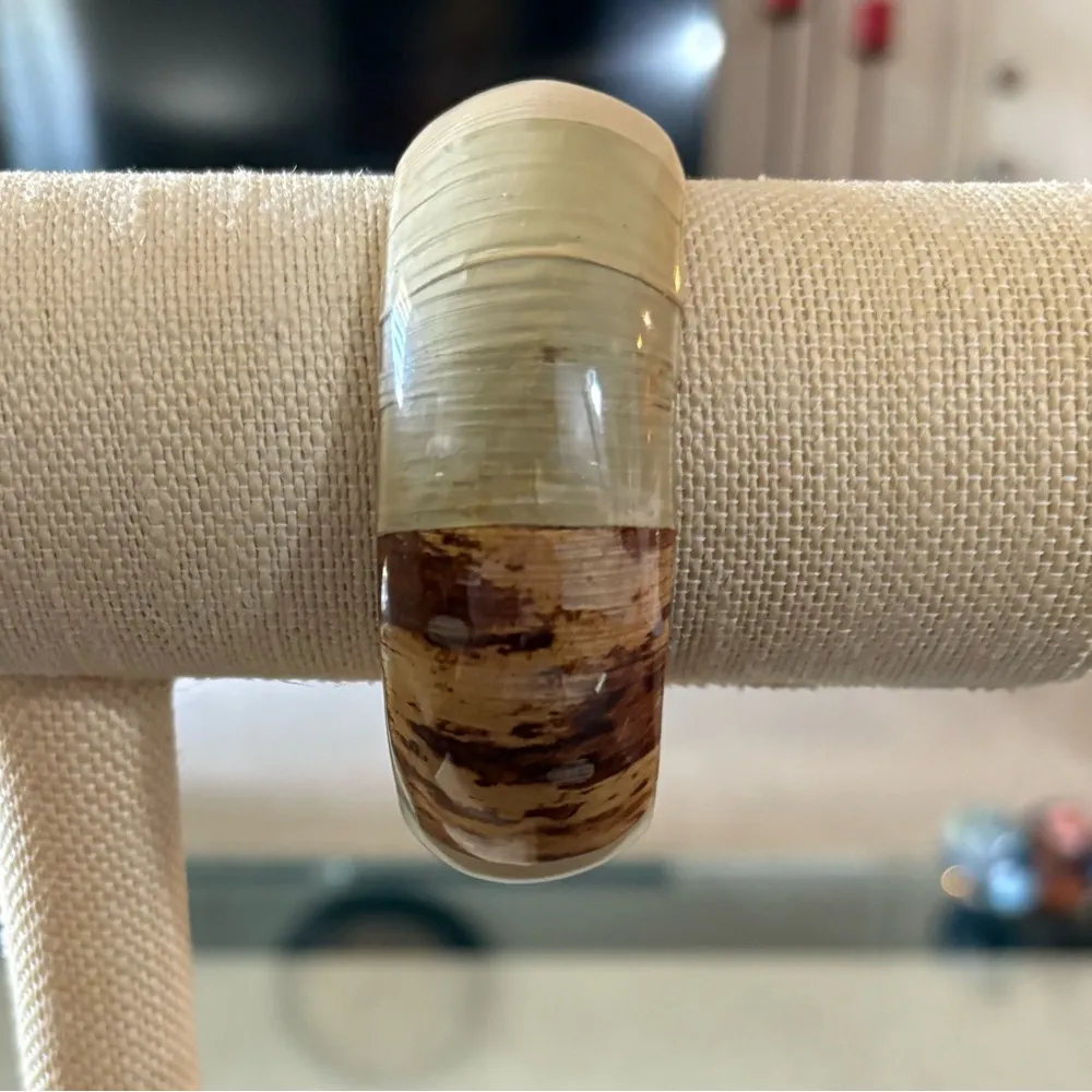 Unique Chunky Wood Bracelet - Image 4