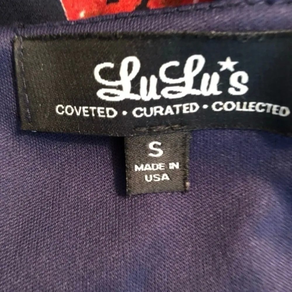 Lulus Shifting Gears Dress Floral Mini Shift Slit Sleeve Blue S Cocktail Chic - Image 16