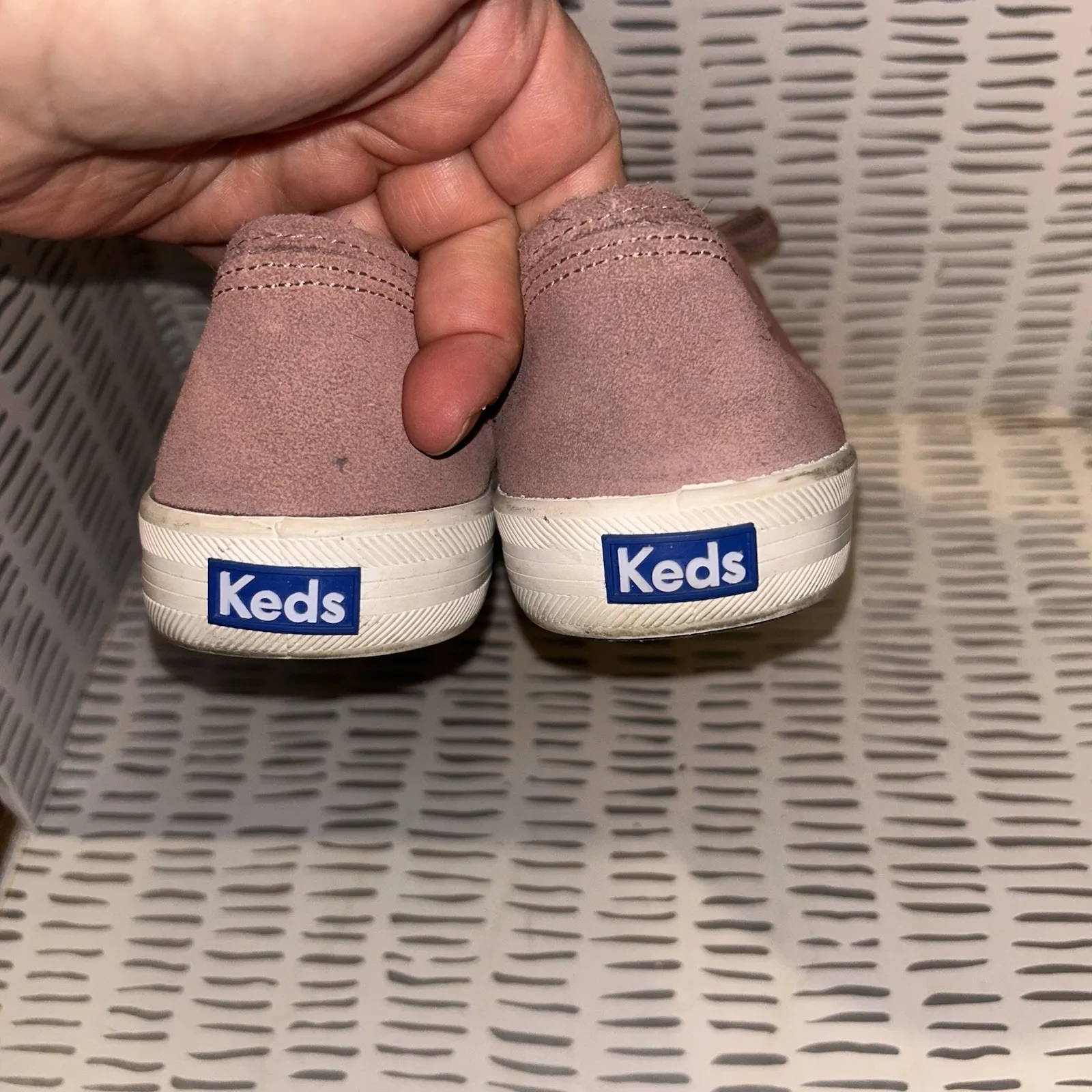 Keds Kickstart Sneaker Women's 9  Pink Mauve  Suede Low Top Classic Minimalist - Image 5