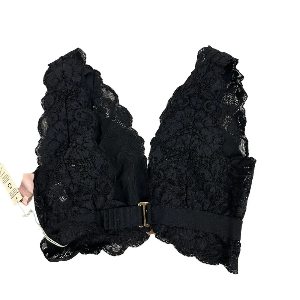 We Are HAH Women's Got Ur Back Bra Size XS Black Lace - Image 2