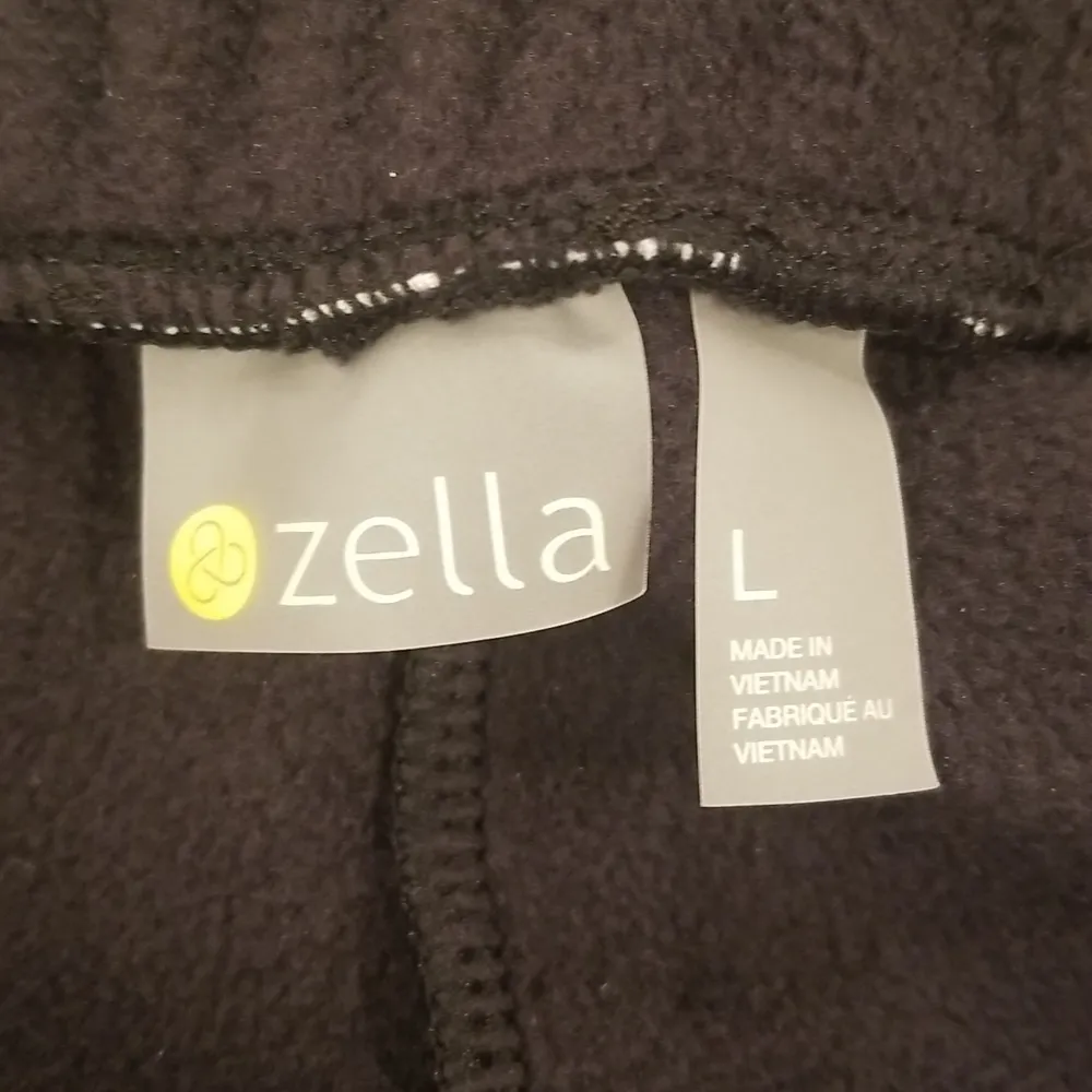 💕ZELLA💕 Cozy Up Polar Fleece Sweatpants ~ High Rise Black Large L NWT - Image 15