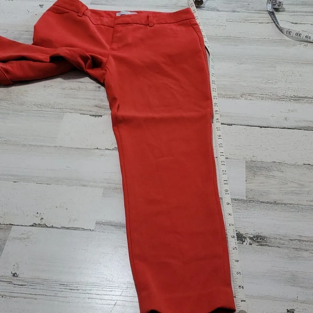 GAP | Slim Cropped Stretch | Color: Tomato Orange | Size: 2 - Image 6