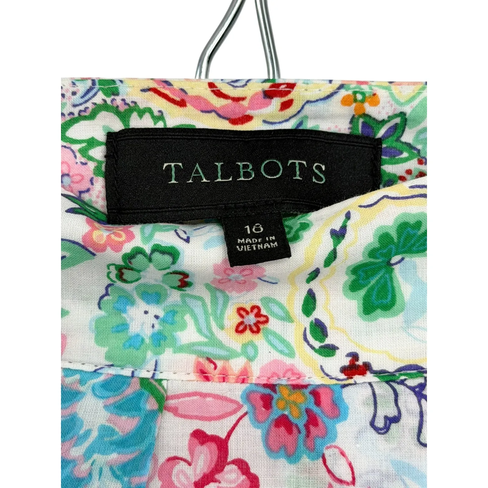 Talbots 10 Paisley Festive Floral Pleated Midi Skirt Cottage Core  Full Circle - Image 4