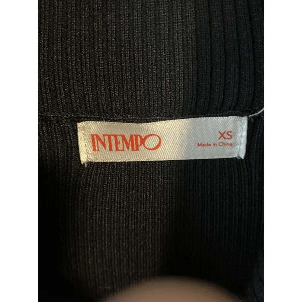 Intempo Sweater Dress Womens Size XS Black Ribbed Turtle Neck Long Sleeve Midi - Image 5