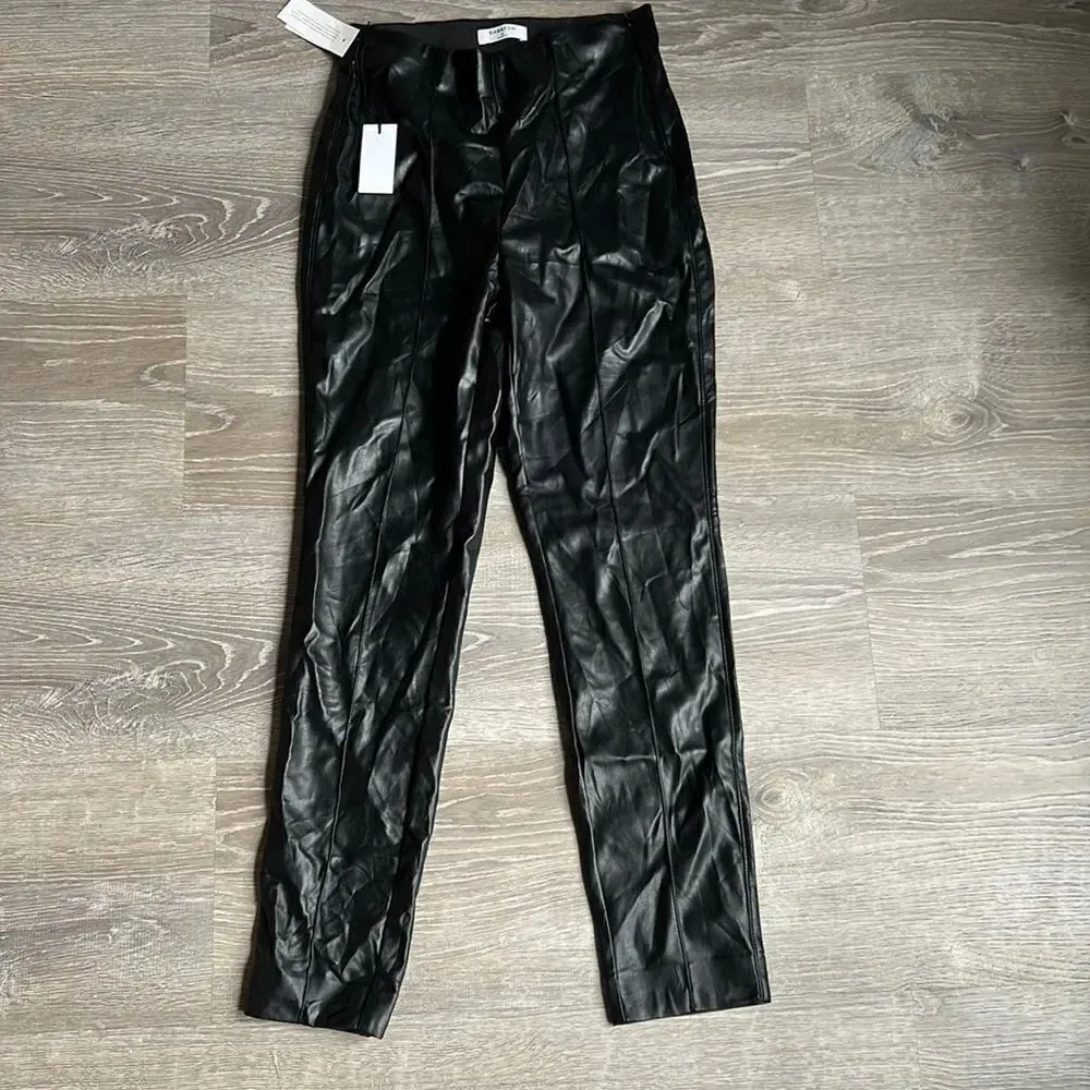 NEW Aritzia Babaton Frida Pant High-waisted Vegan Leather skinny pants - Image 3
