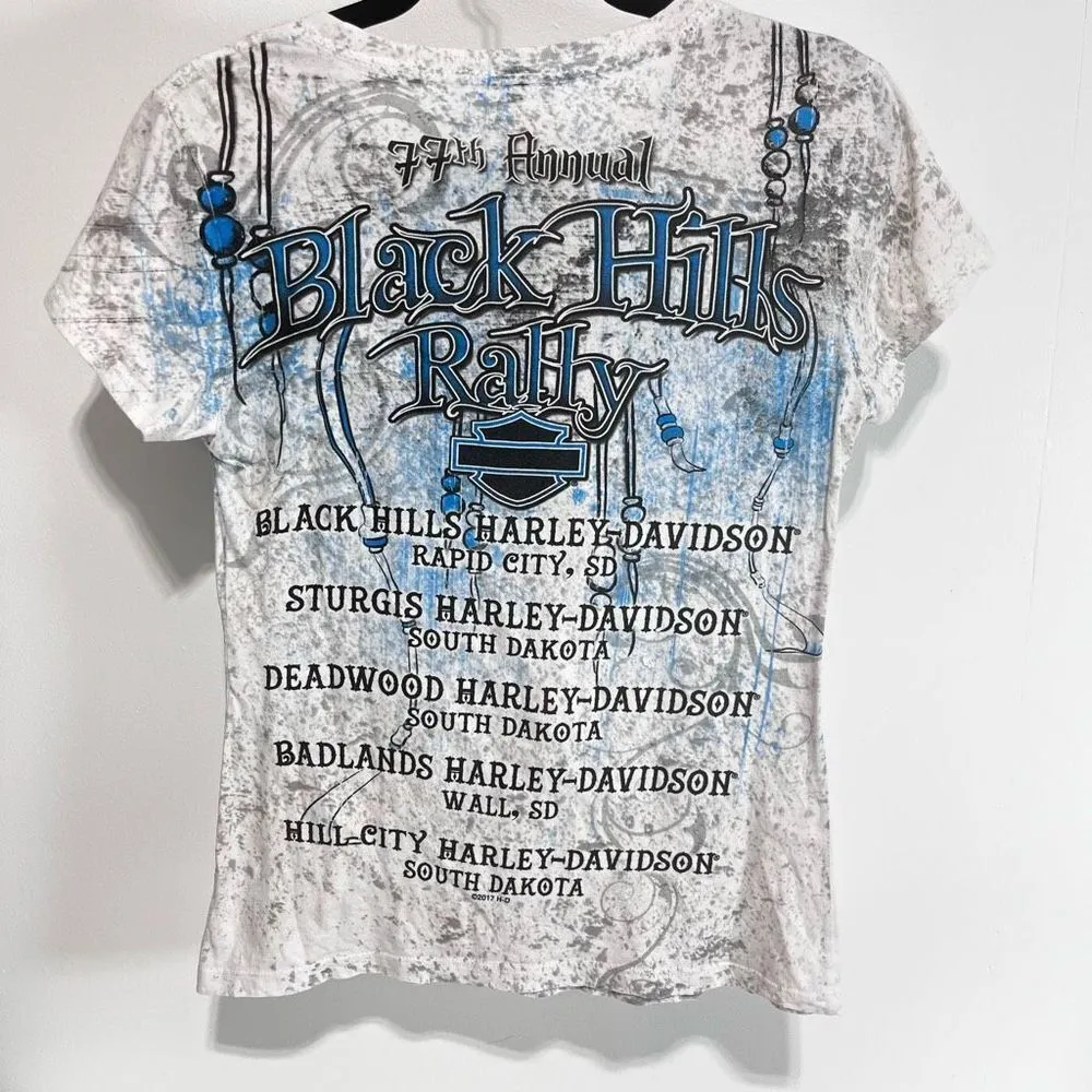 Harley Davidson 2017 Sturgis Tee Medium White - Image 4