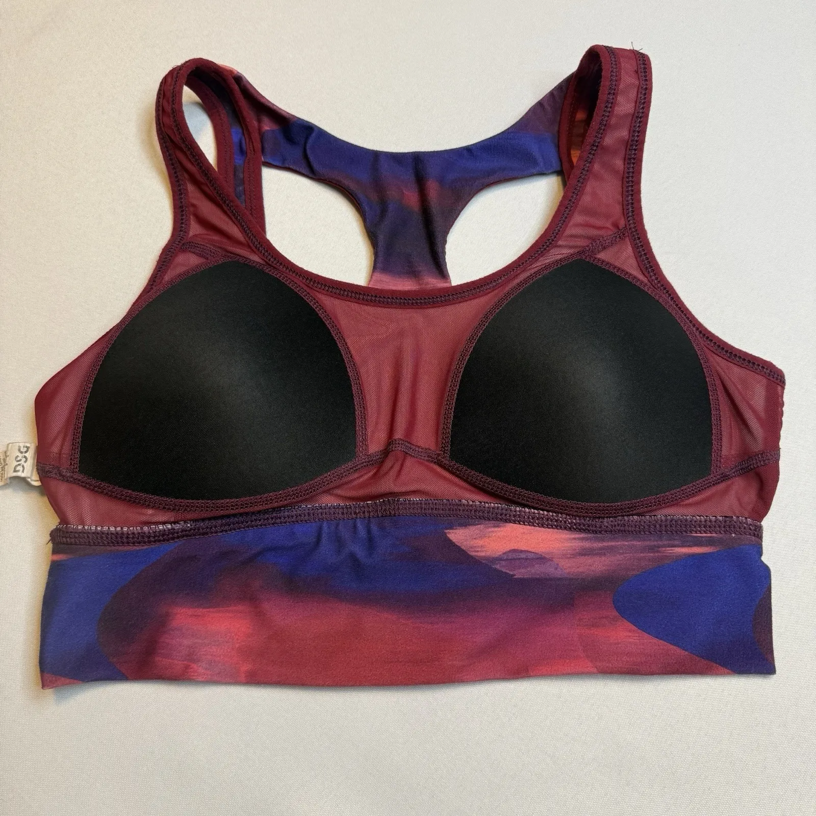 DSG Women's Aspire Performance Mid Sports Bra Blurred Rose Size Med $25 T079 Pink - Image 5