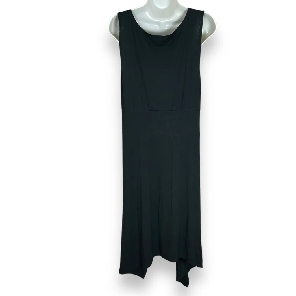 Matti Mamane Switch Duster Top Lagenlook Black Striped‎ Size 3 Sleeveless Artsy - Image 2