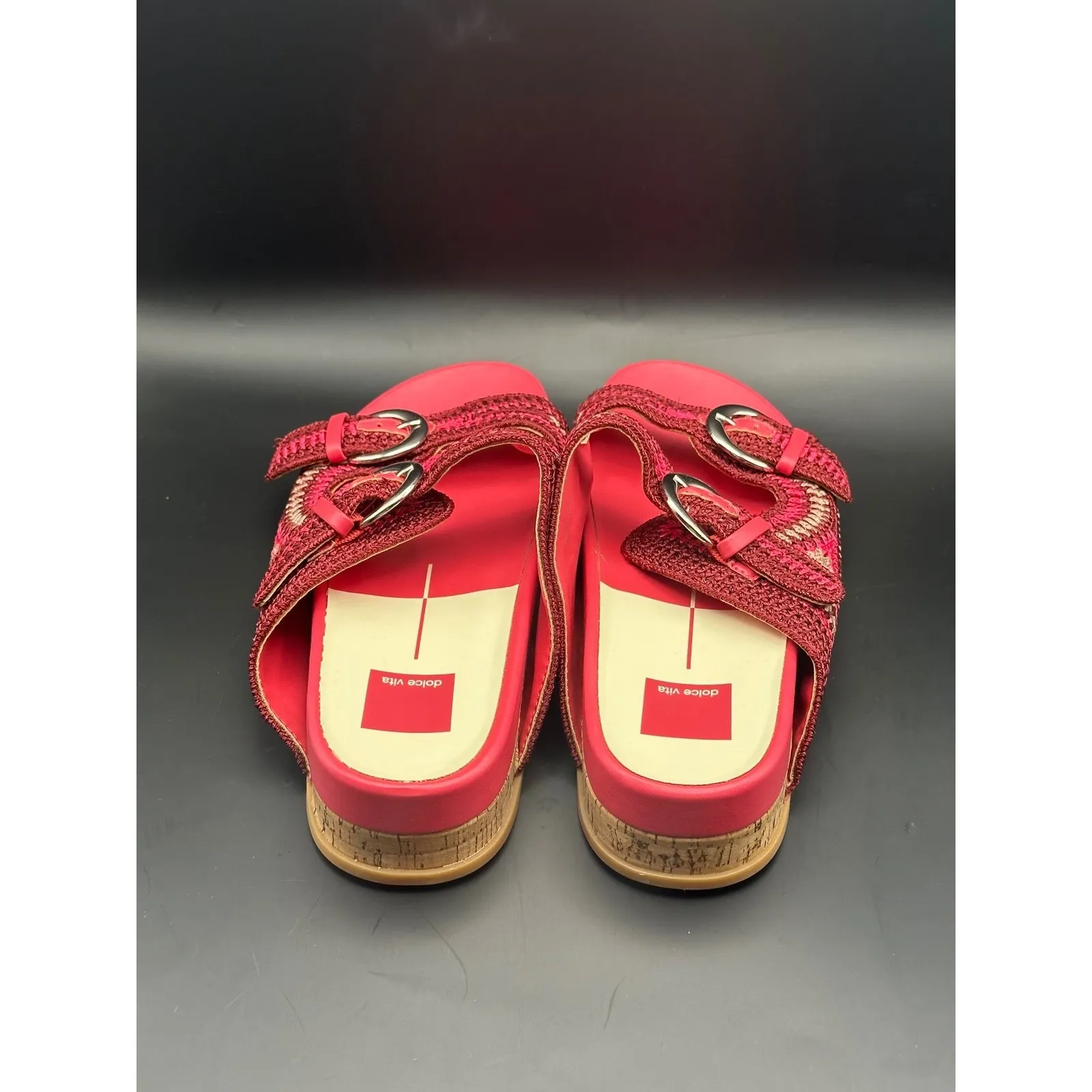 Dolce Vita Ralli‎ Crotchet Buckle Slide Sandals Women's Size 10 Pink - Image 4