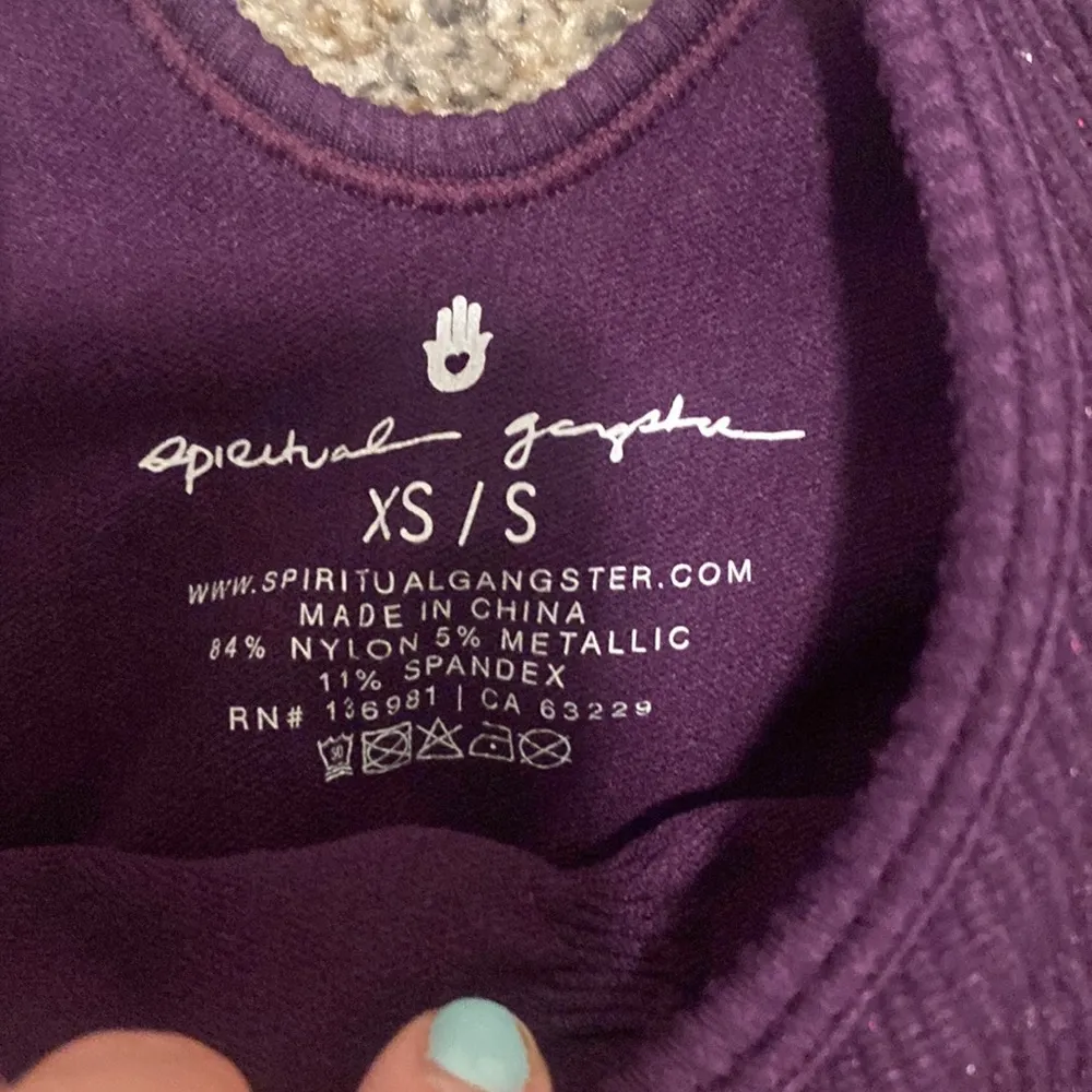 Spiritual Gangster Amor Lurex Crop Tank size XS/S NWOT - Image 4