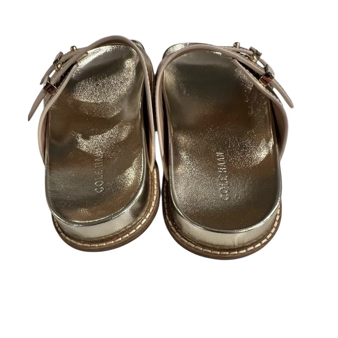 Cole Haan Women's Marisol Footbed Soft Gold Patent Leather Size 6 New - Image 3