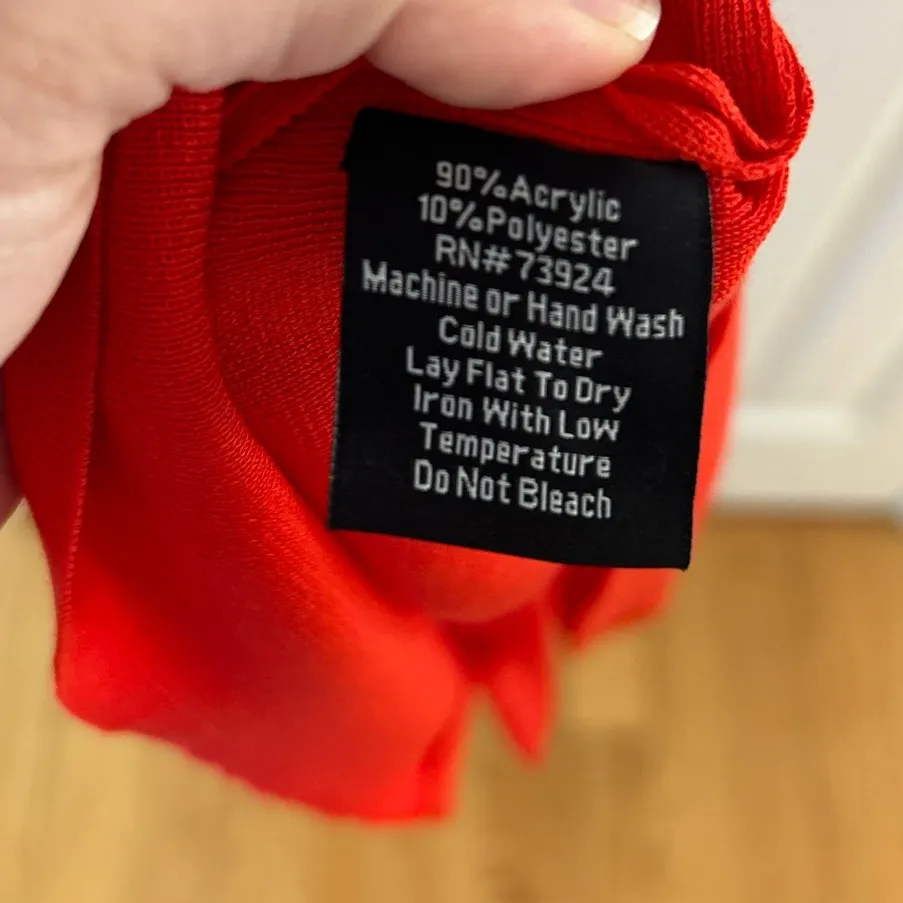 NWT Exclusively Misook Orange Red Zip Front Short Sleeve Preppy Shift Dress - Image 4