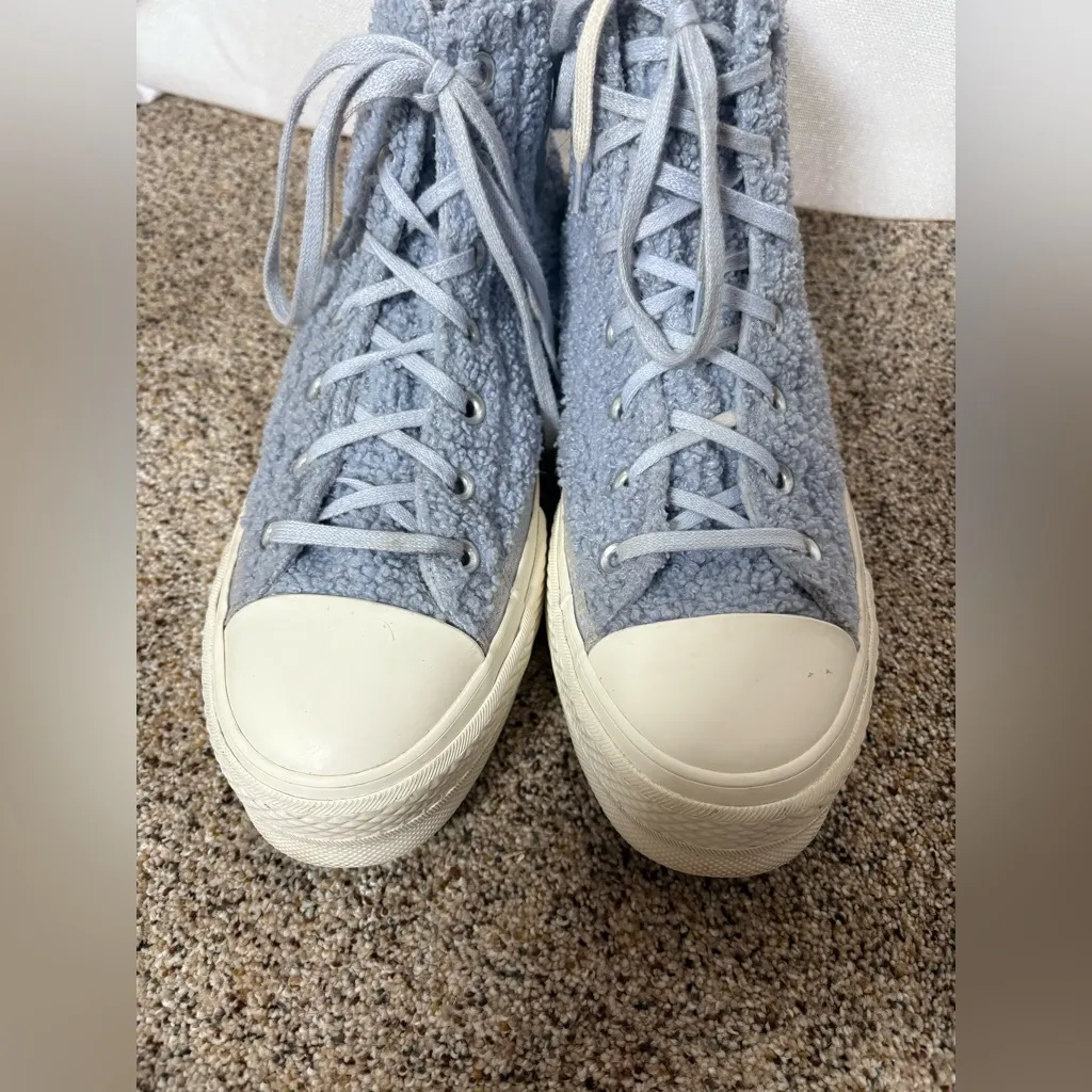 Converse Chuck Taylor All-Star Hi Lift ‘Cozy Club’ Trainer Fuzzy Sherpa Platform - Image 3