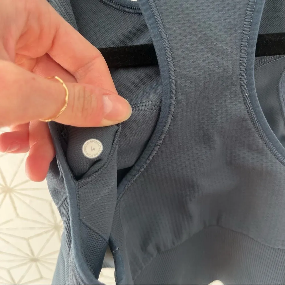 Lululemon Ebb to Train Bra *Medium Support, C/D Cup
Iron Blue - Image 9