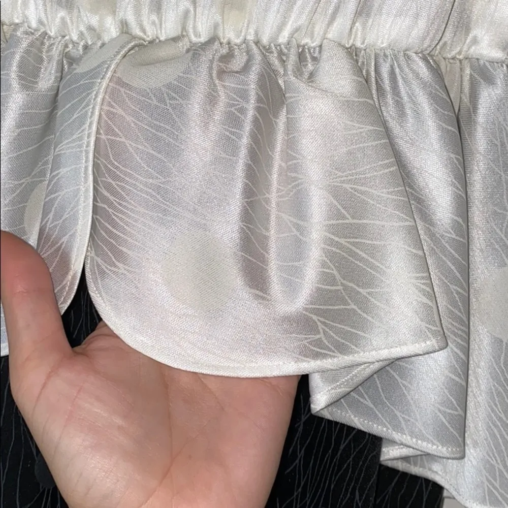 80s VINTAGE BLACK & WHITE COCKTAIL DRESS HOLIDAY NYE - Image 4