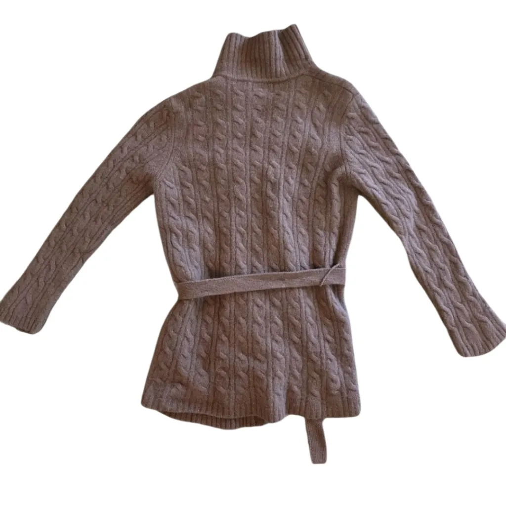 Vintage Pendleton Womens Western 100% Lambswool Sz Small Cardigan Sweater Brown - Image 7