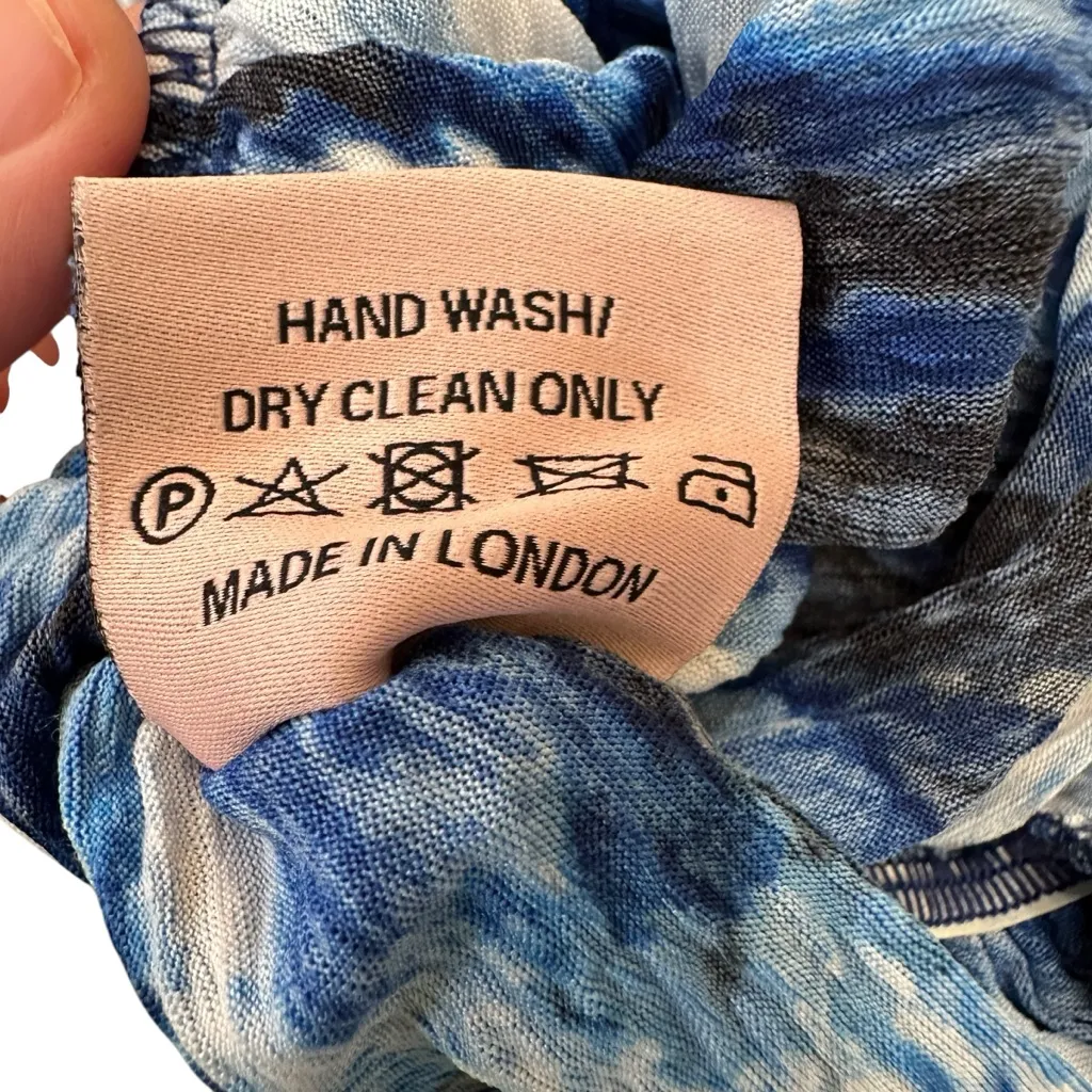 Miscreants Blue One Shoulder Bodycon Ruched‎ Mini Dress Detachable Gloves US 10 Size 8 - Image 5