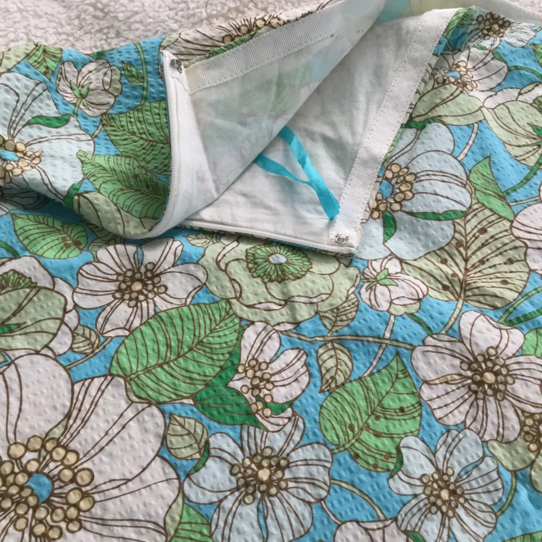 Floral Print Seersucker Skirt A-Line - Sz 6 - Image 4