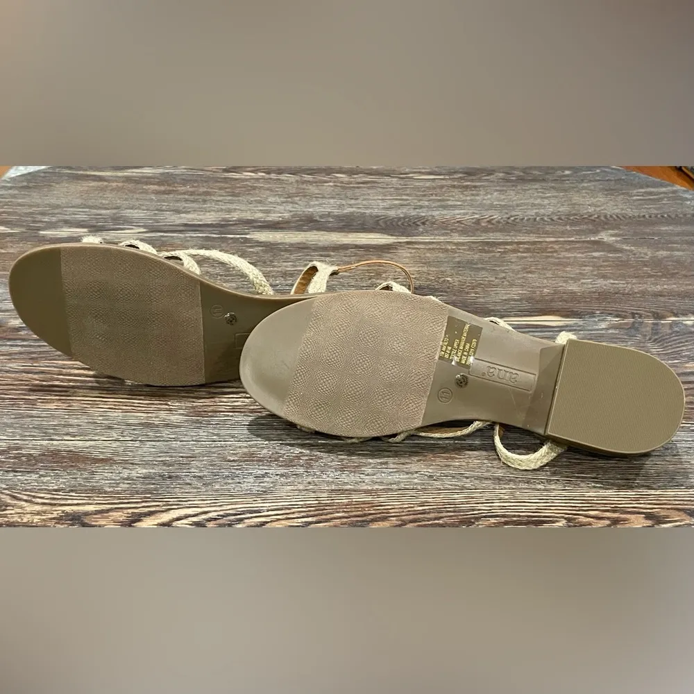 A.N.A - “Ana Alto” Natural Strappy Sandals #057-6148 Sz. 11M - NWOT - Image 5