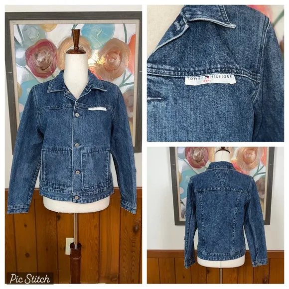 Super Cool Vintage 90s Tommy Hilfiger Jean Jacket! - Image 2