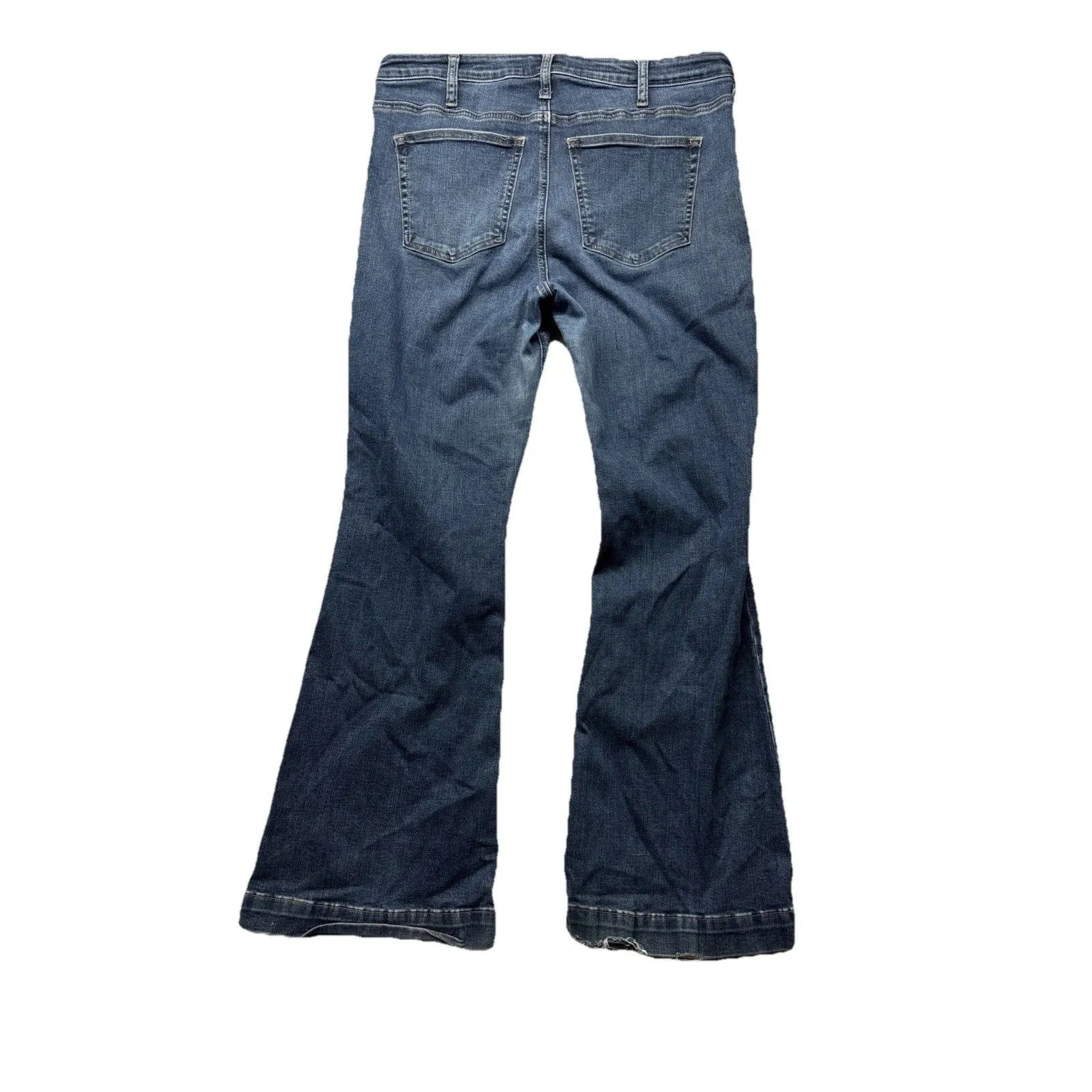 Silver Jeans Women's Size 14 X 33 (actual 32) Blue High Rise Note Flare Denim - Image 5