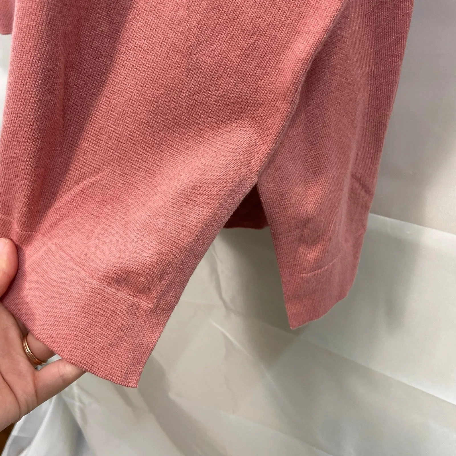 Martha Stewart women's mauve pink striped v - Image 6