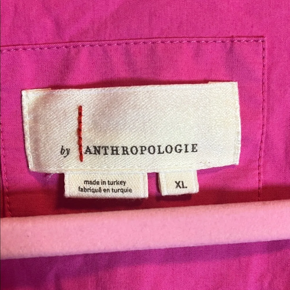 Anthropologie Fuchsia Button-Down shirt A0171 - Image 3