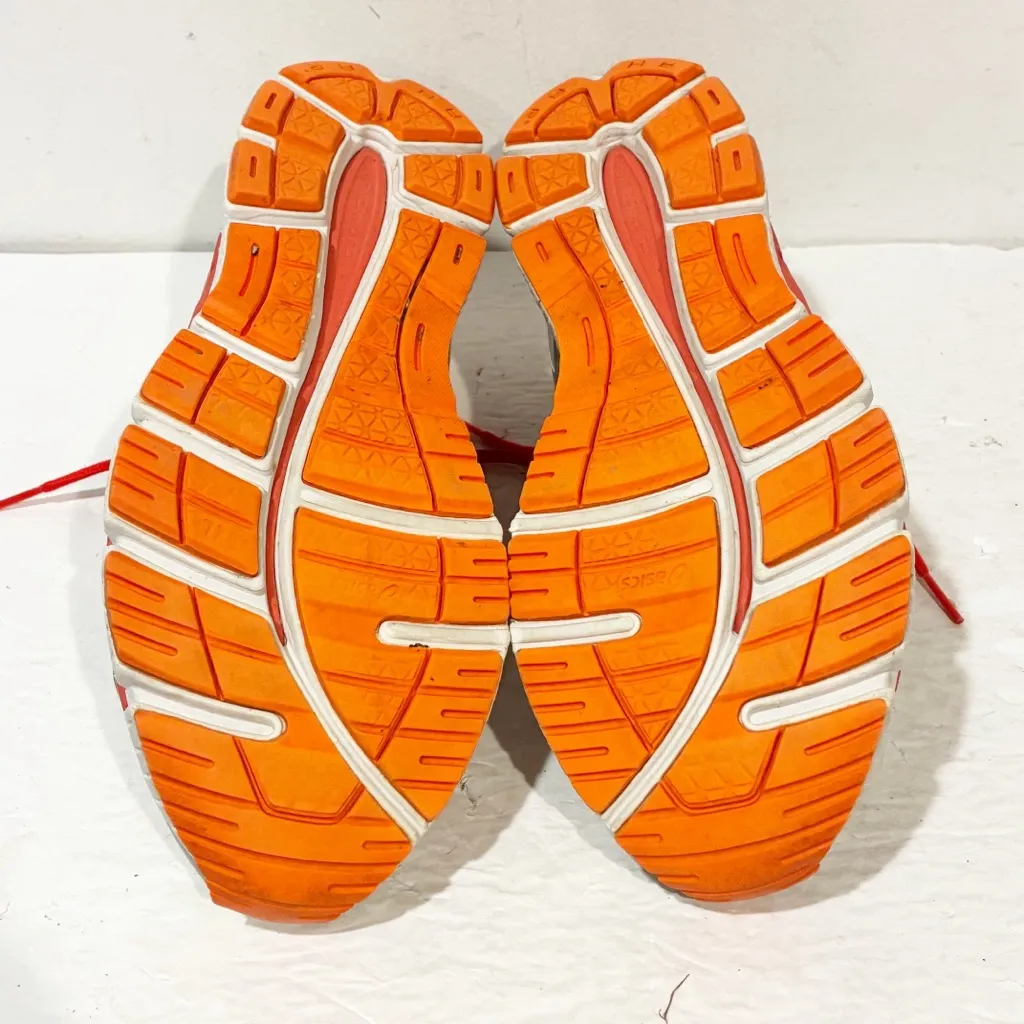 ASIC GEL-NE033 2 0125 WHITE HOT PUNCH FLASH ORANGE Low Top Sneakers Size 10 - Image 7