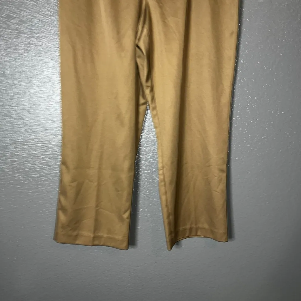 Alfred Dunner Pull On Pants Proportioned Medium Classics F2 261 Tan Size 14 - Image 5