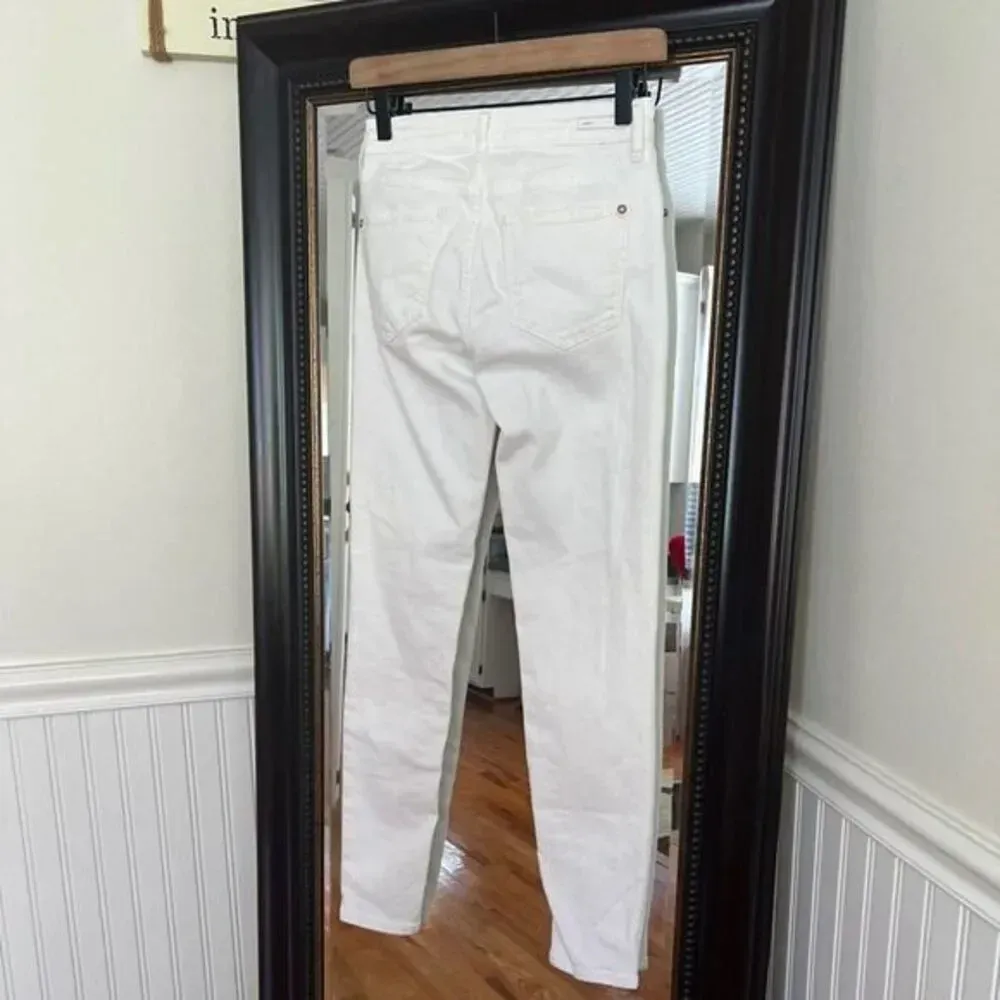 Anthropologie Pilcro High Rise Skinny‎ White Jeans 25 - Image 2