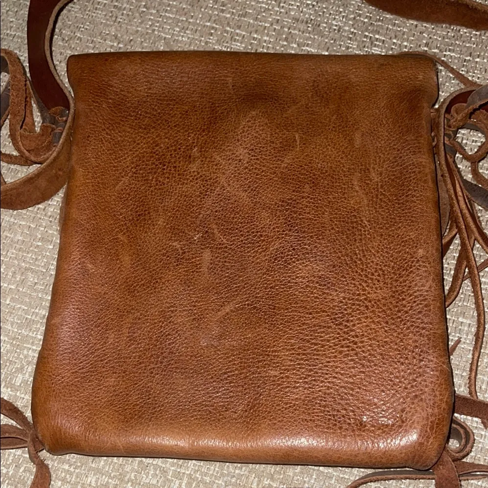 Brown Leather Jimmi Wz Fringe Crossbody Bag NWOT - Image 5