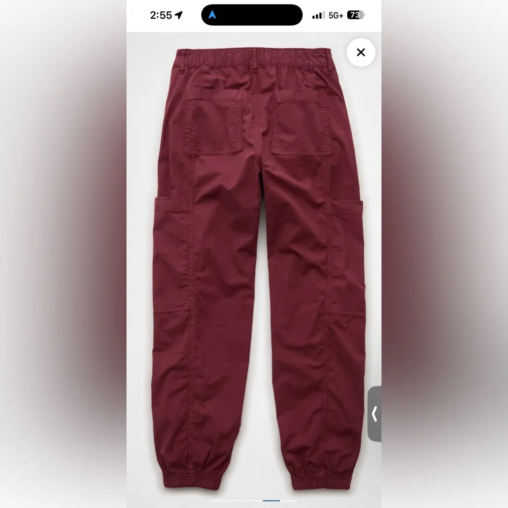 AE Snappy Stretch High-Waisted
Baggy Cargo Jogger - Image 3