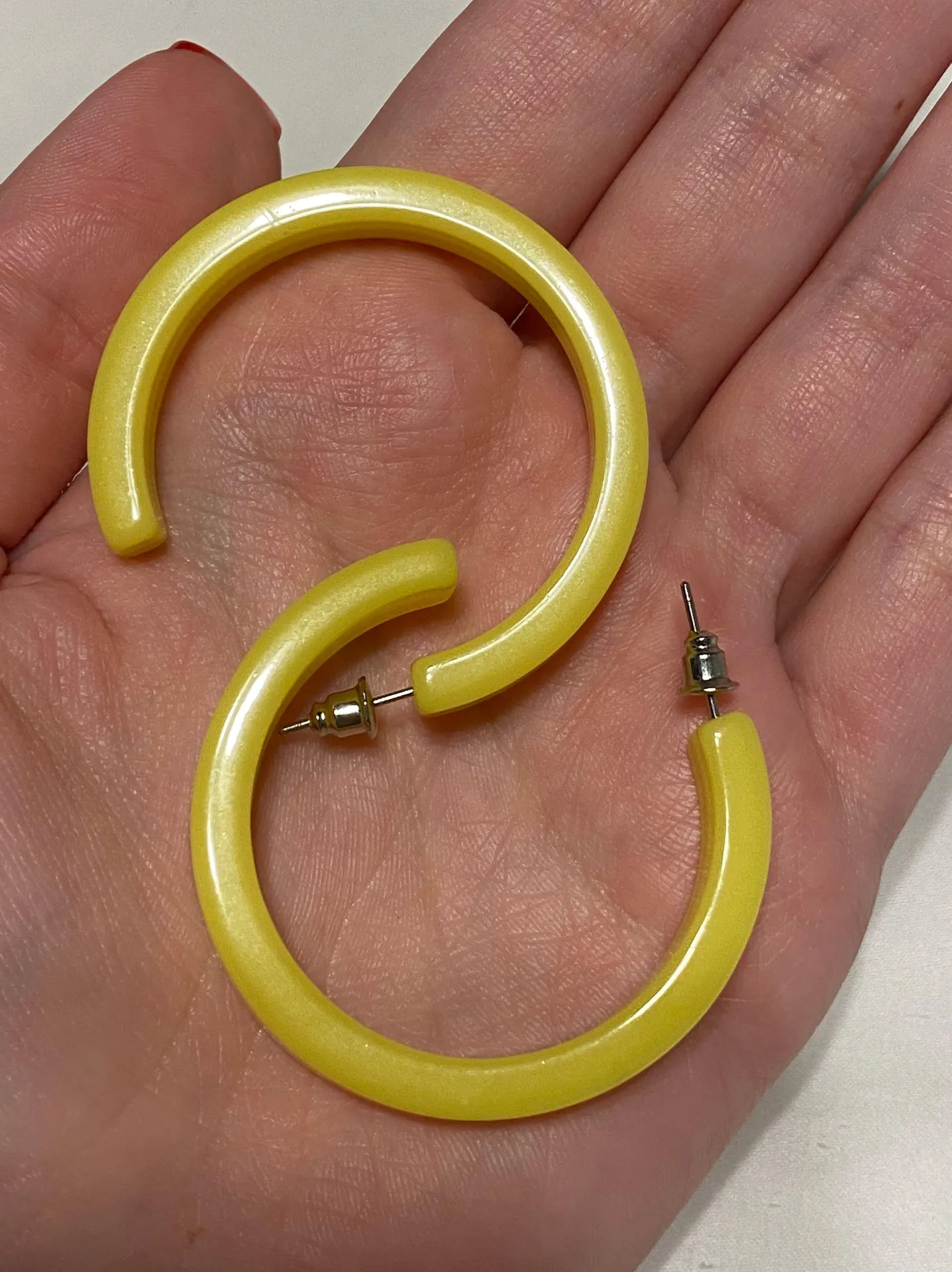 Urban Outfitters Yellow Hoops  - Image 3