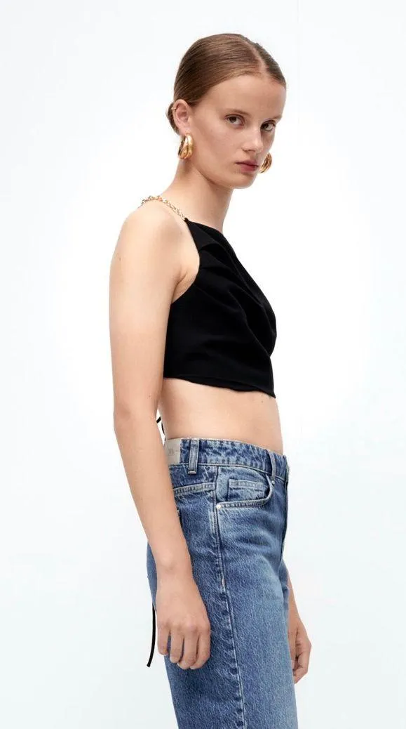 Chain Strap Crop Top - Image 3