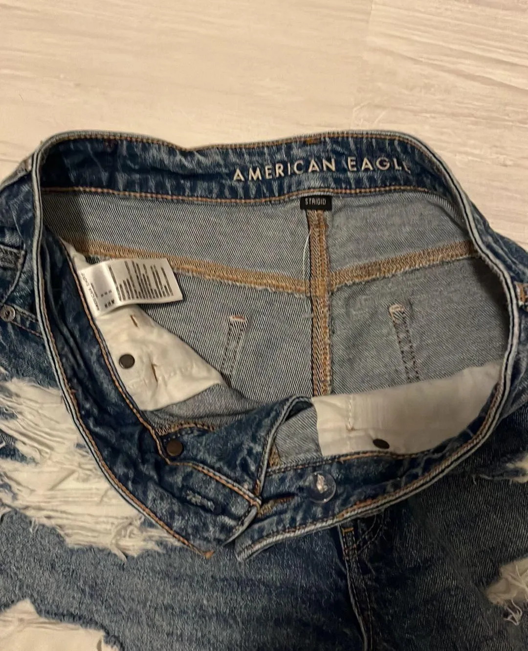 American Eagle Ripped Jean Shorts Outfitters - Image 4