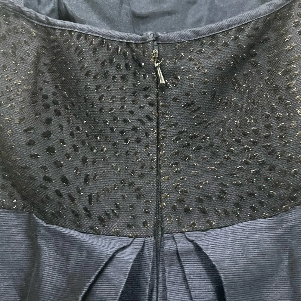 ML Monique Lhuillier Navy Blue Francesca Gown Size 4 US $900 - Image 6