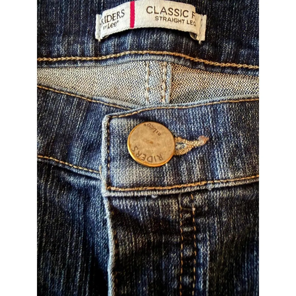 Riders by Lee Women's Denim Jeans Size 18P Petite Classic Fit Straight Leg Blue - Image 6