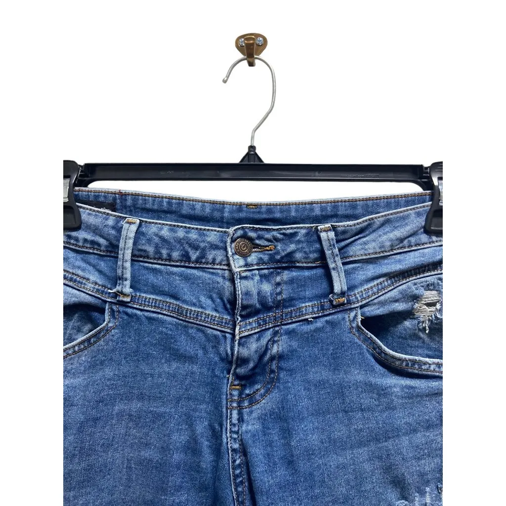 True Religion Halle High Rise Super Skinny Front Yoke Jeans Blue Size 32 Classic - Image 10