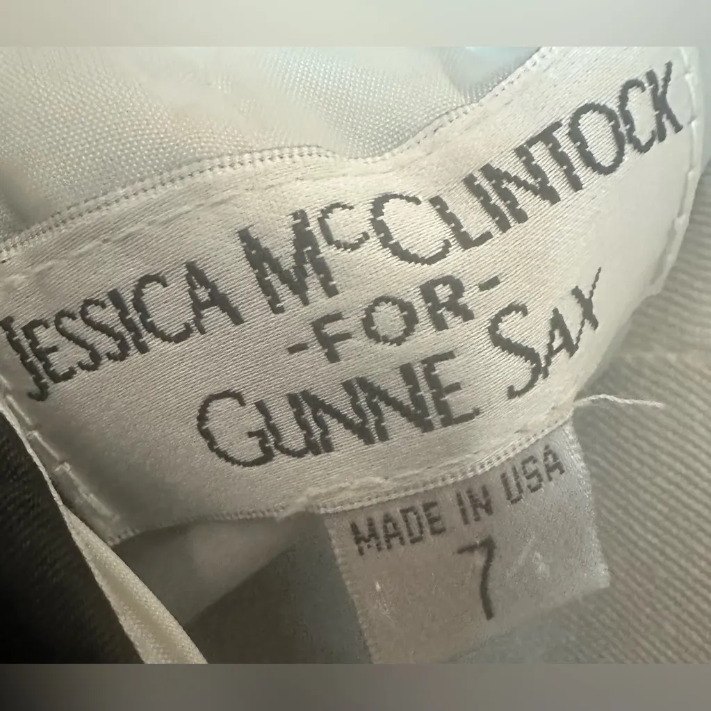 Jessica McGlintock sz 7 black & white short formal dress - Image 3