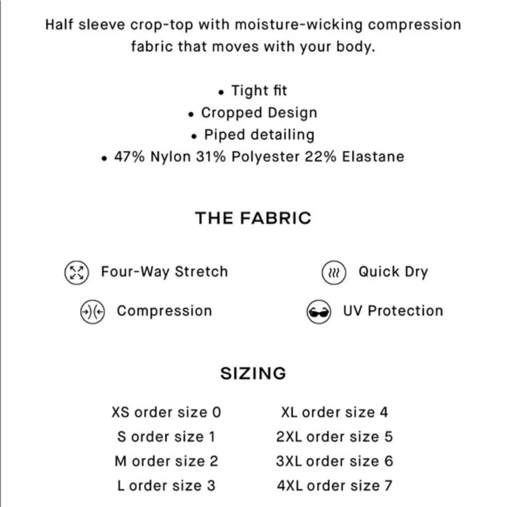 💕GOOD AMERICAN💕 Electric Feel Athletic Cropped Top 2 Medium M NWT - Image 2