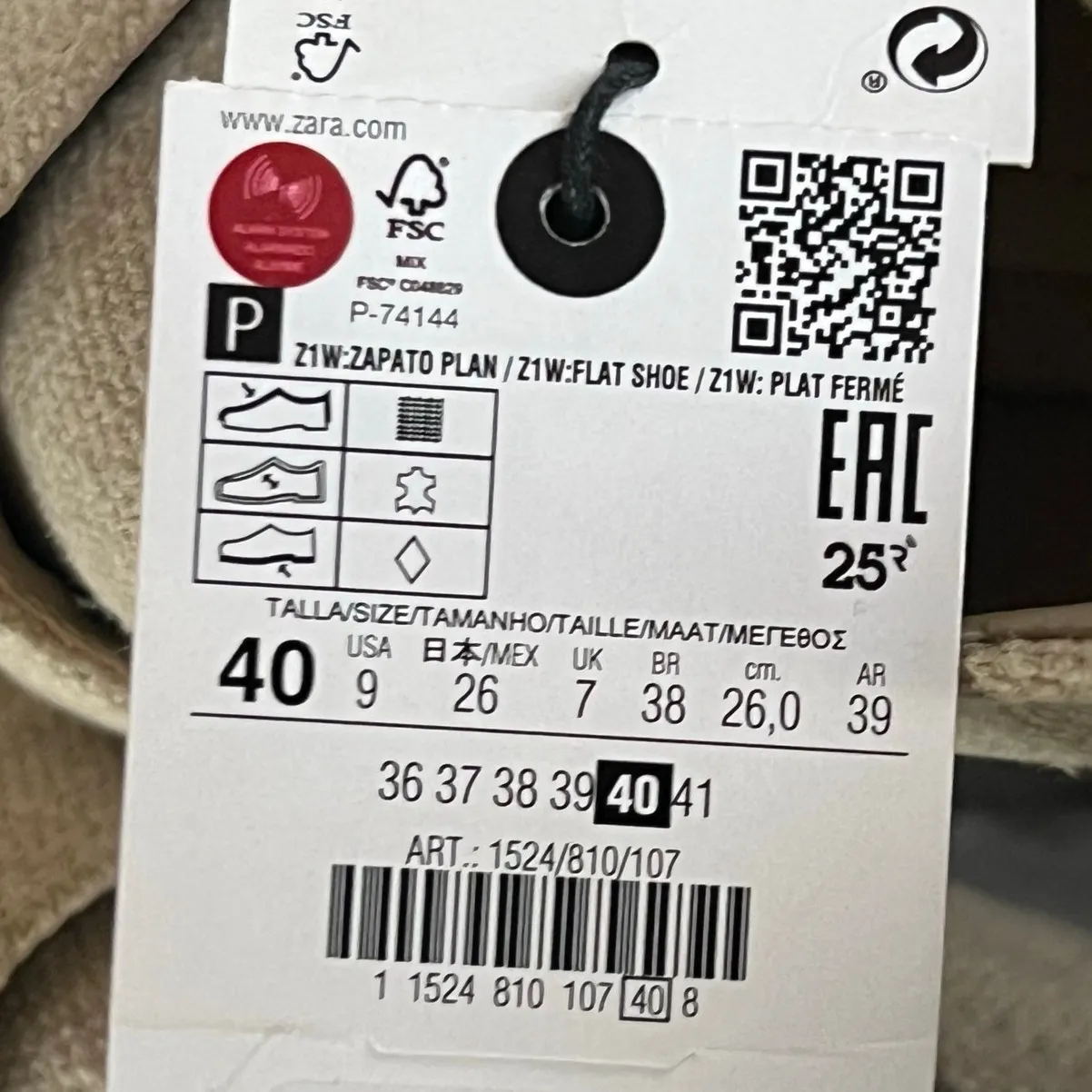 Zara Arena Loafer Shoes Womens 9 Beige Flat Moccasin Modern Smart Casual Comfort - Image 13