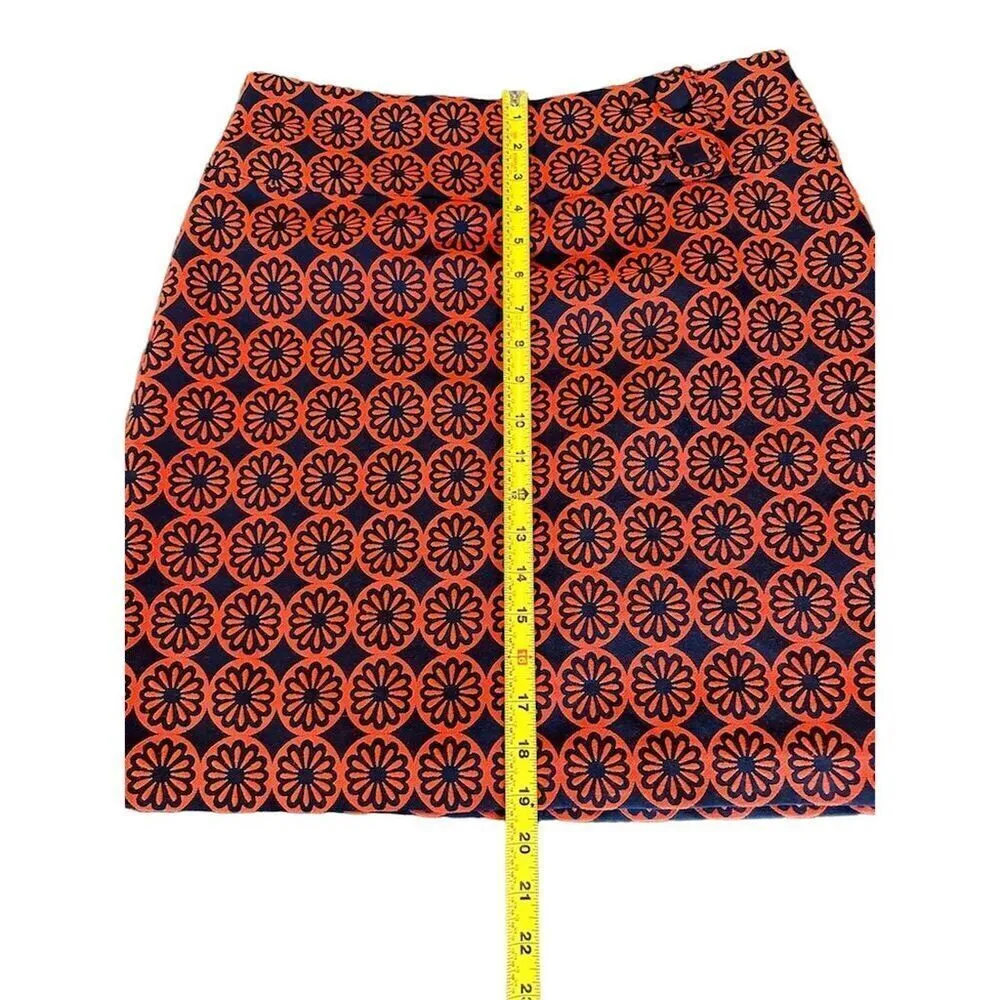 Women's A-Line Knee Length Geometric Skirt Size M Multicolor - Image 4