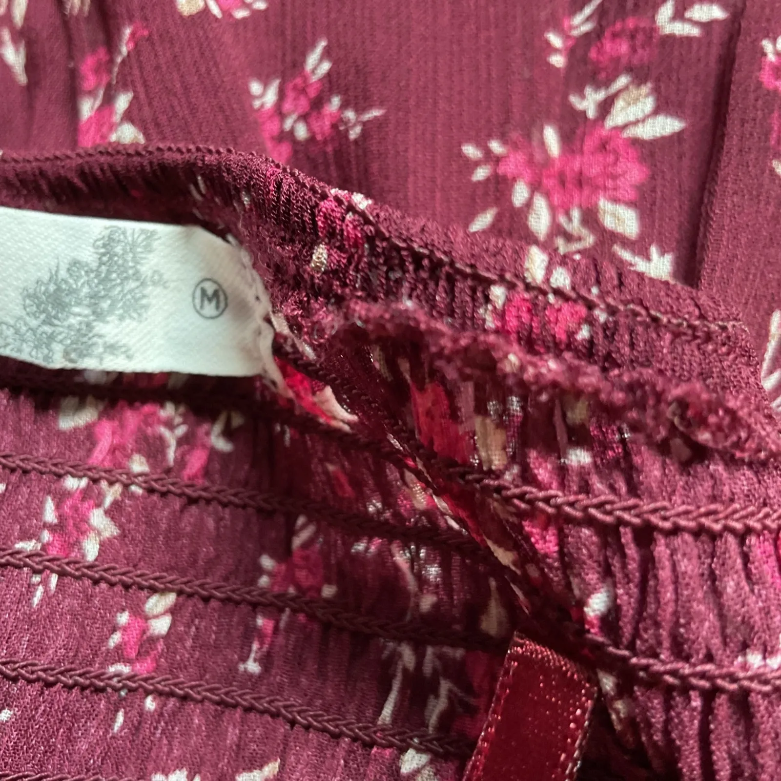 Altar'd State Marianna Floral Long Sleeve Mini Dress In Franklin Size Medium NWT - Image 10